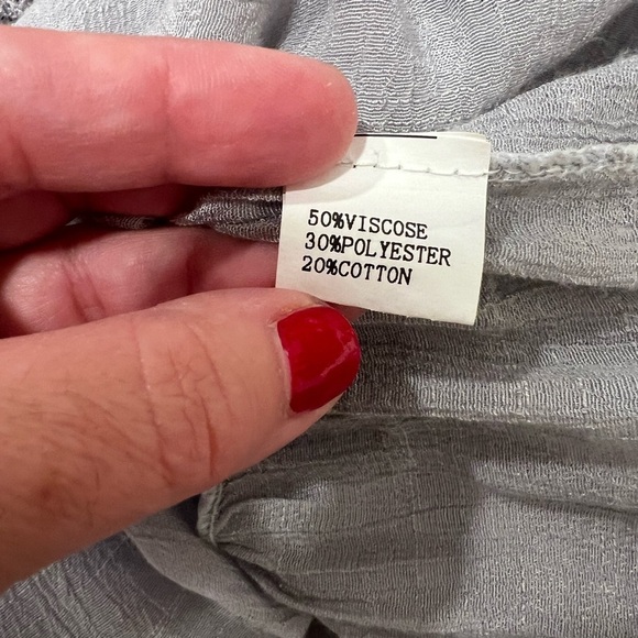 Simply Couture boho crochet linen top blouse - Picture 11 of 12